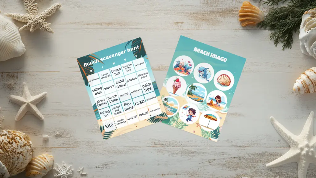 beach bingo card