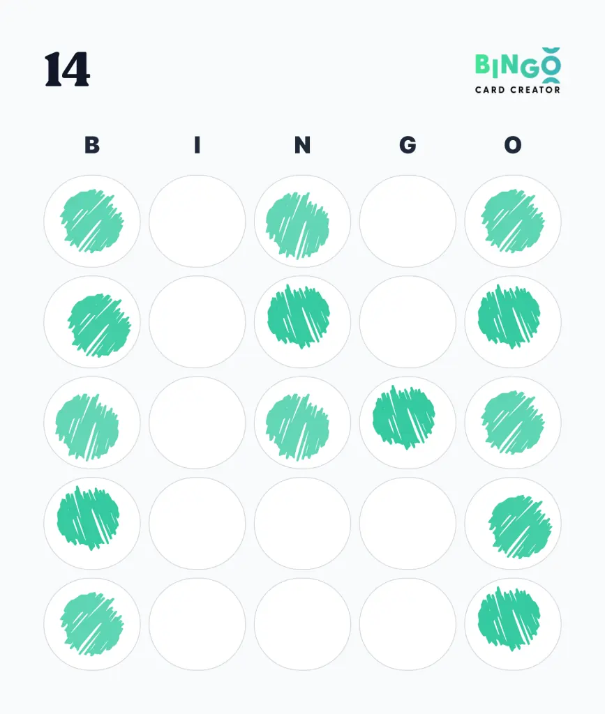 14 bingo pattern