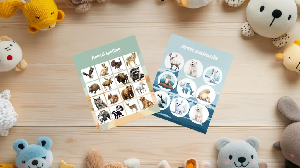animals bingo card