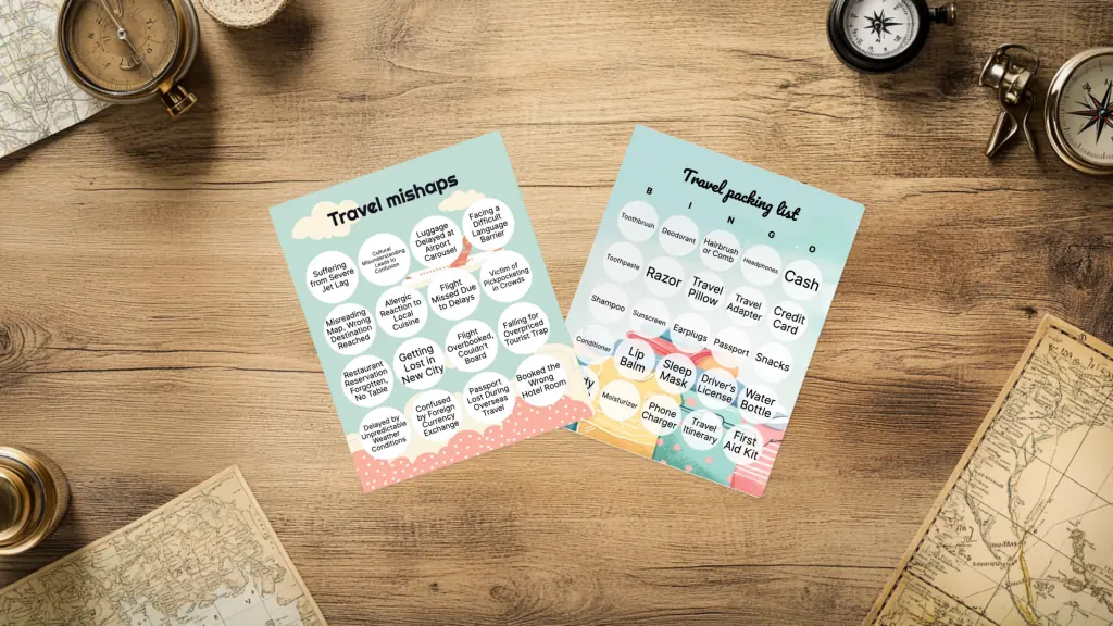 travel bingo
