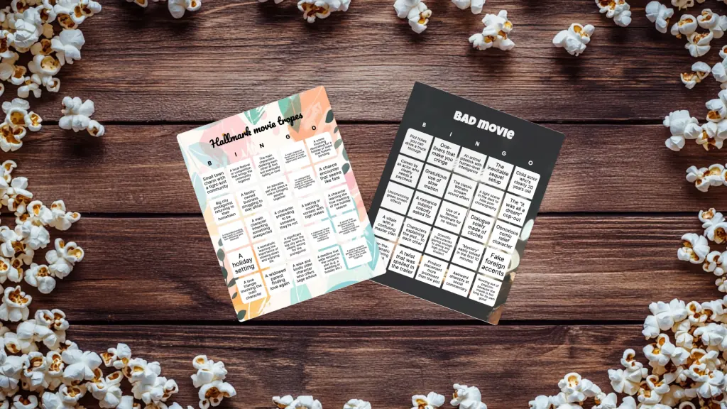 movie bingo cards
