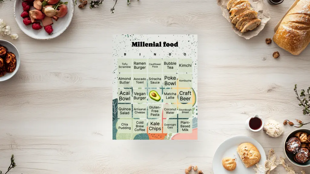 food bingo card