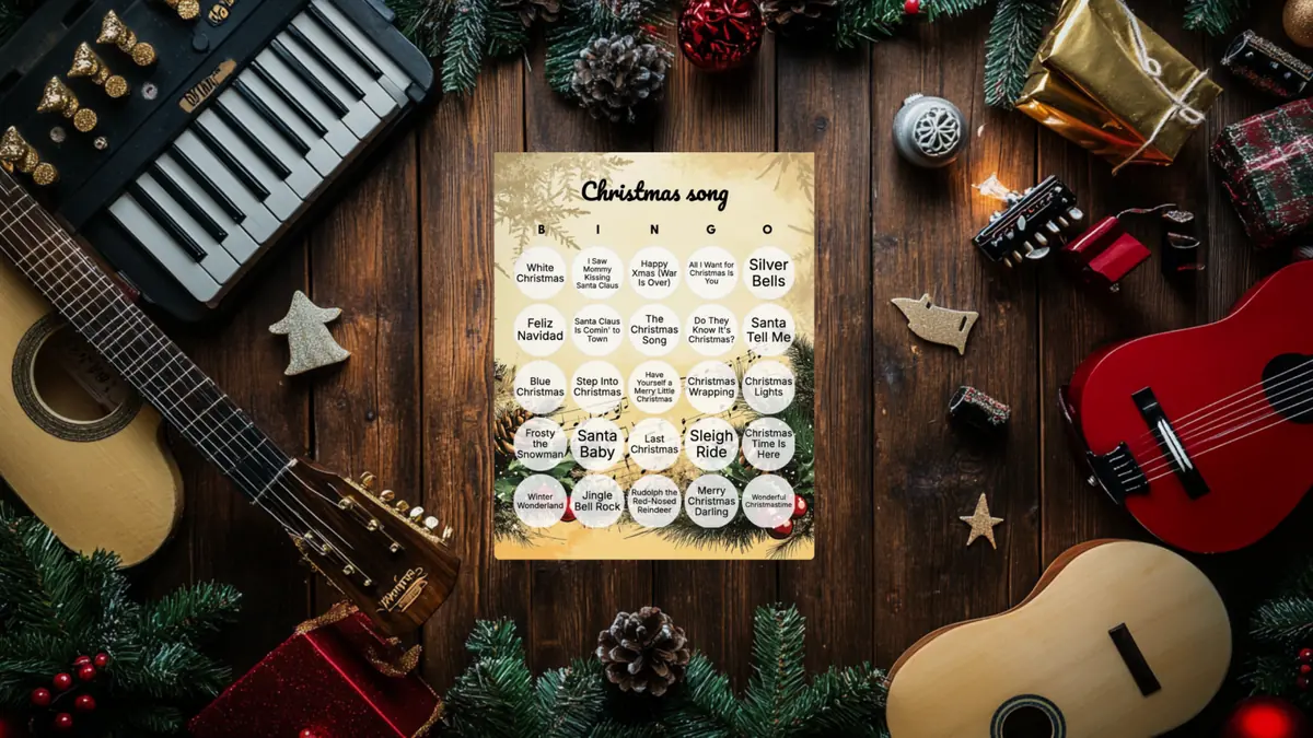 christmas song bingo