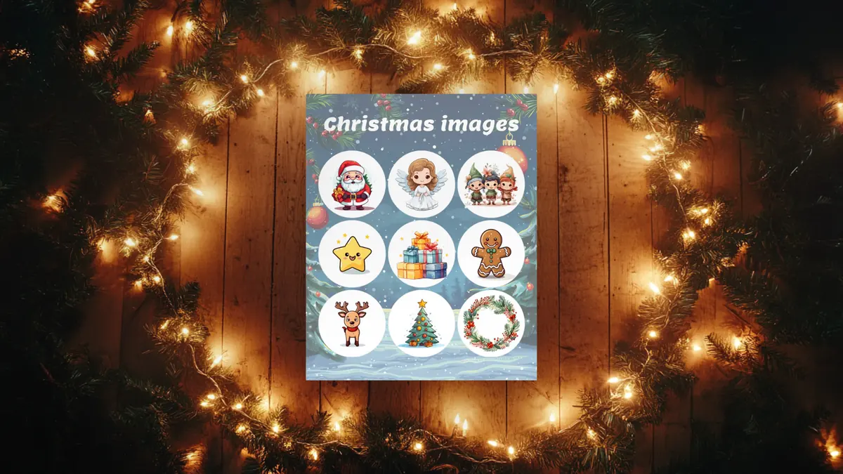 christmas bingo card