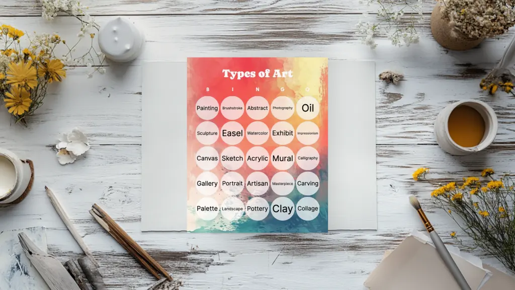 artistic bingo