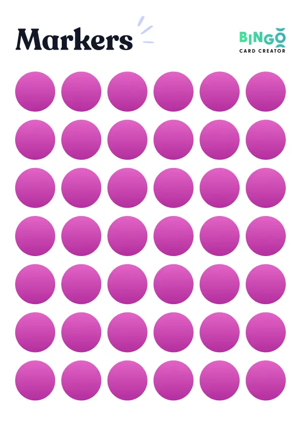 pink circle markers