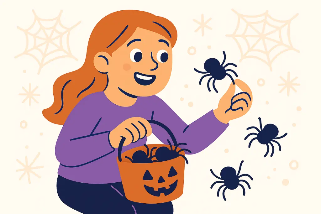 character picking spiders
