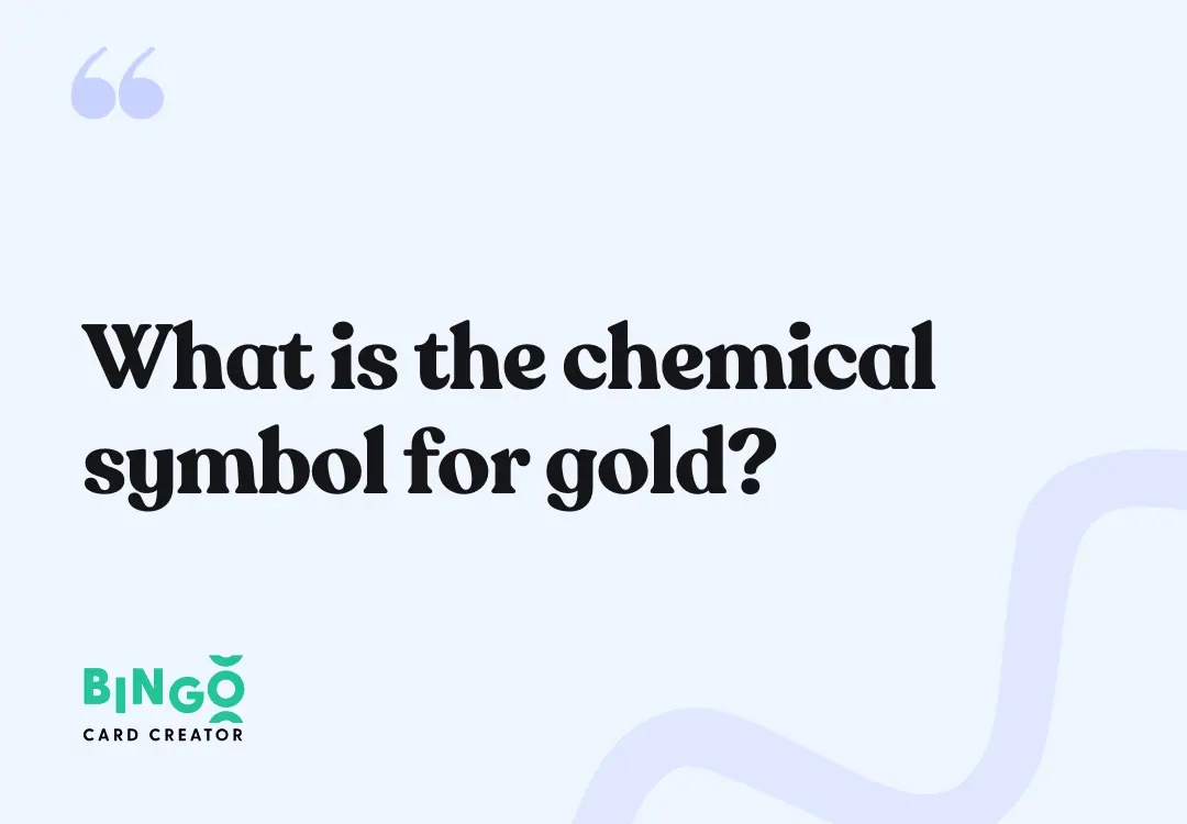 chemical symbol gold
