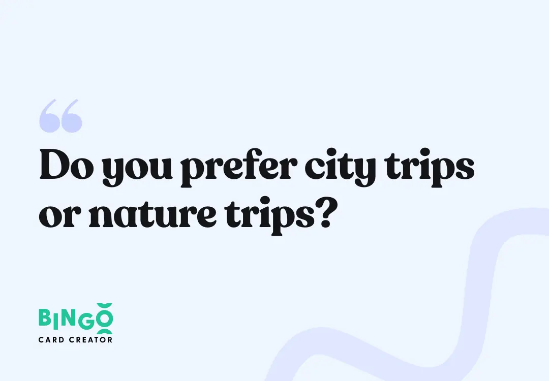 city or nature trips