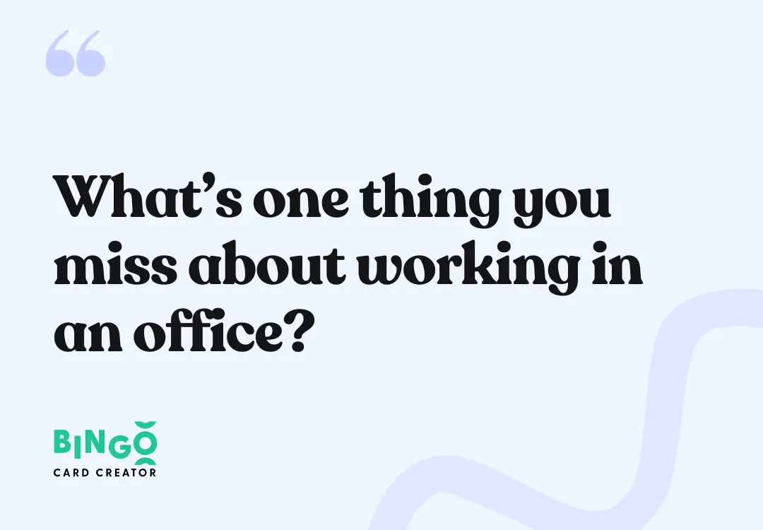 woking in an office