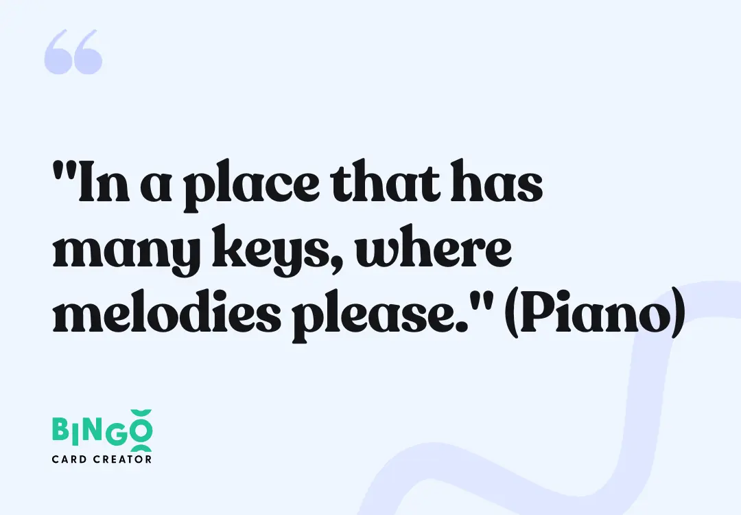 piano clues