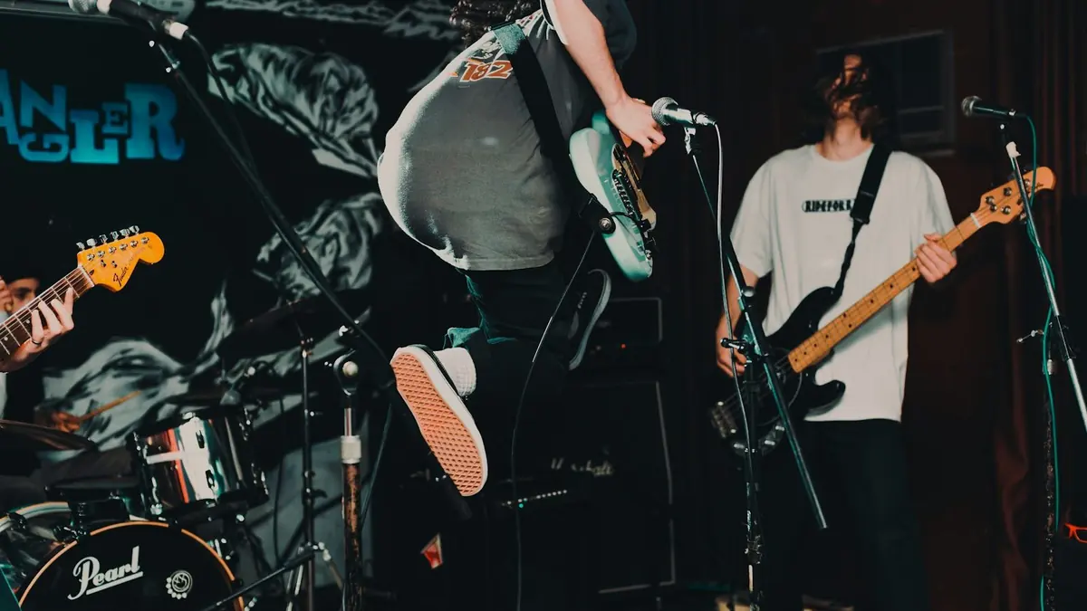 people with musical instruments performing