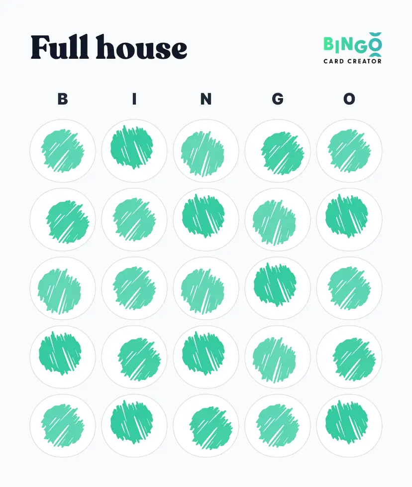 Full House Bingo Pattern