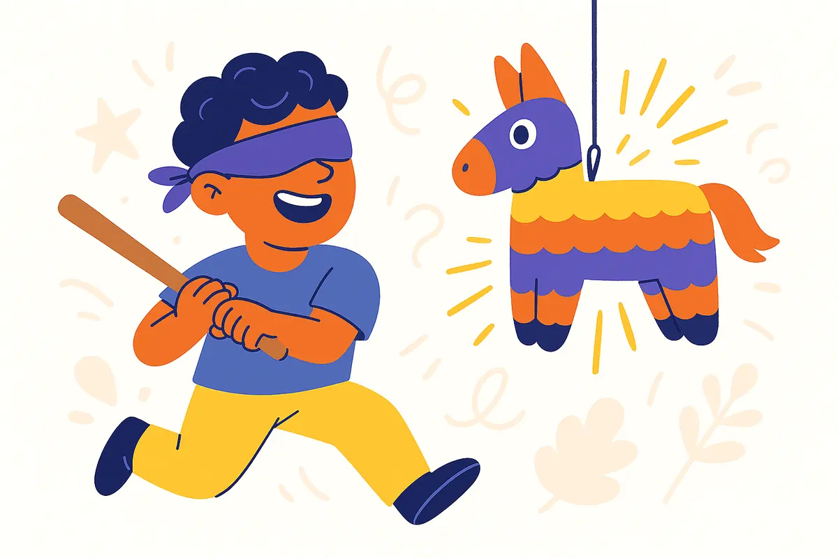 hitting pinata