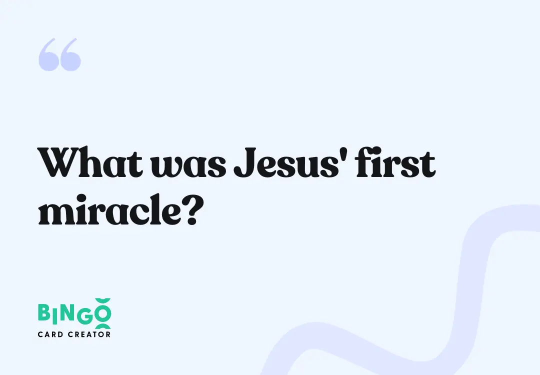 jesus first miracle