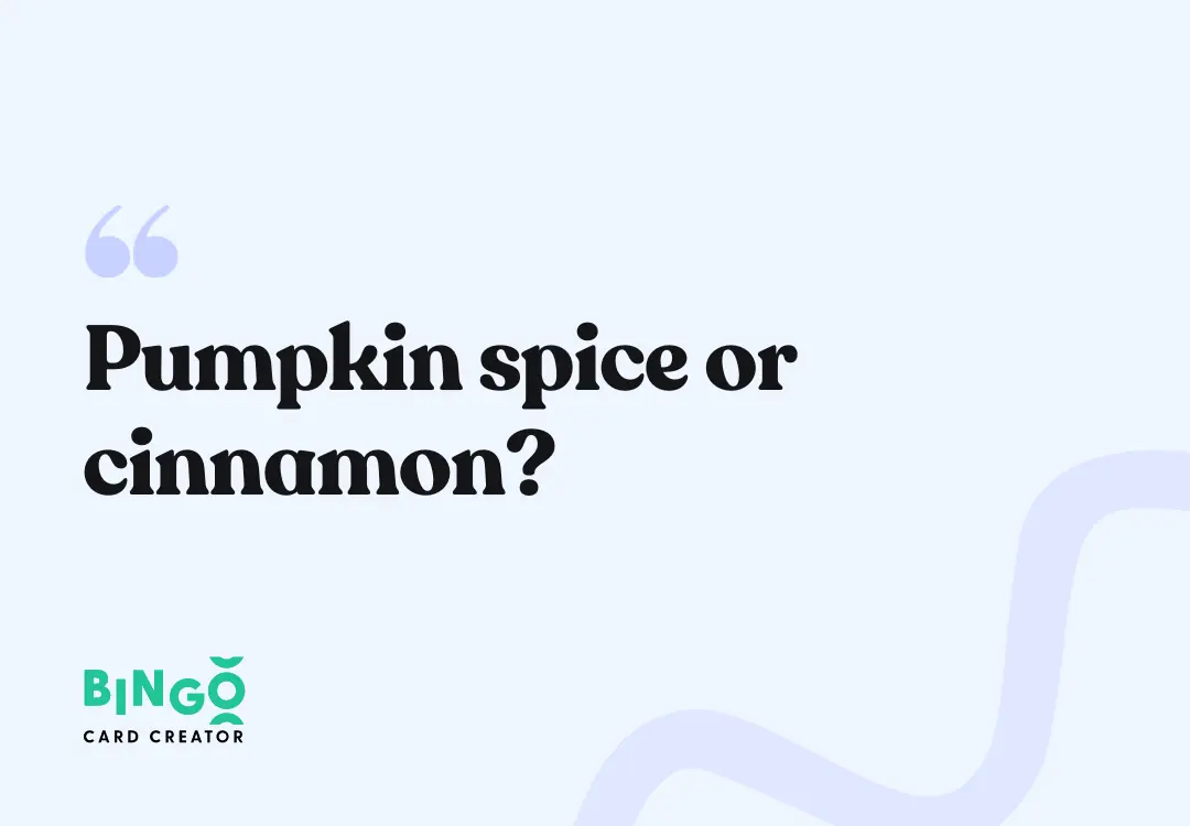 pumpkin spice or cinnamon