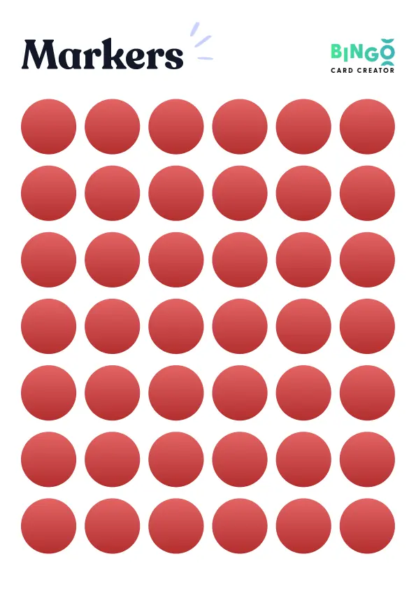 red circle markers