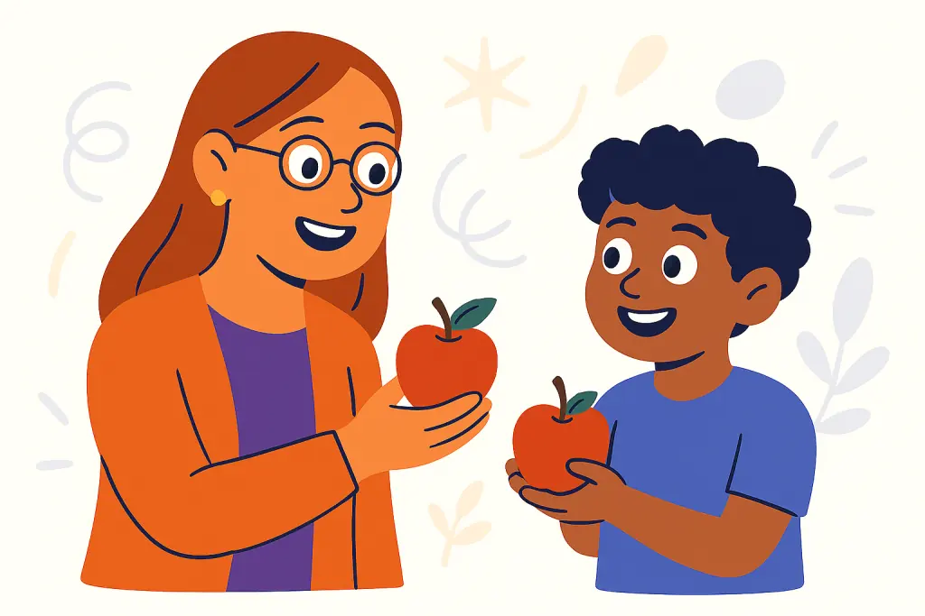 teacher and student