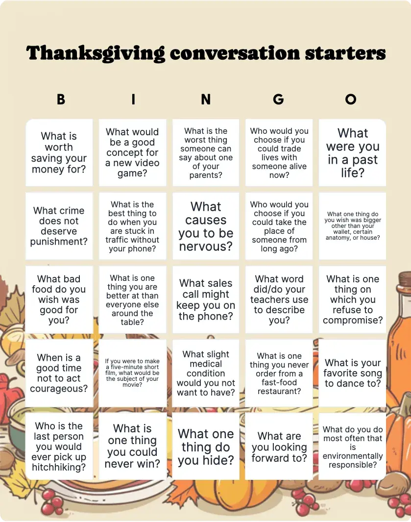 thanksgiving conversation