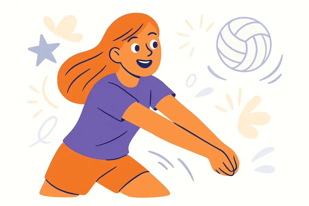 volley ball character
