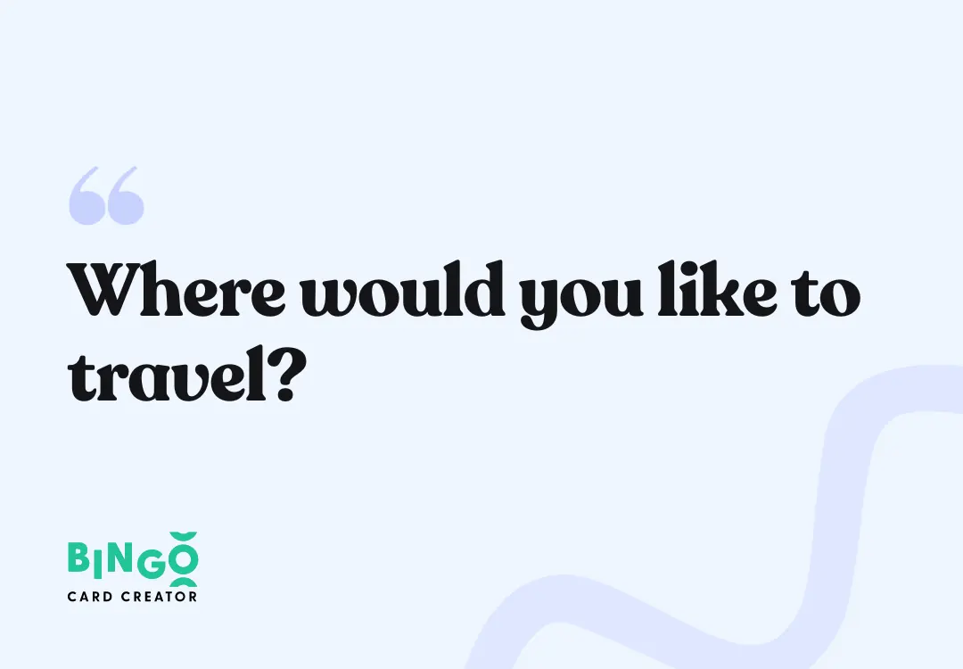 where would you like to travel