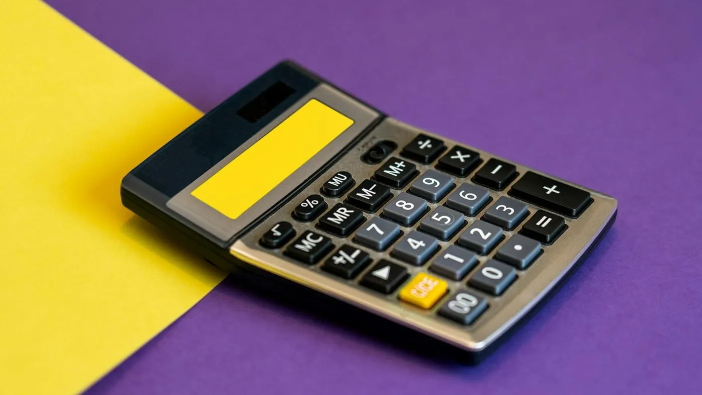 calculator mockup