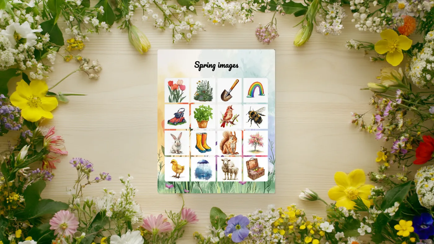 spring bingo cards