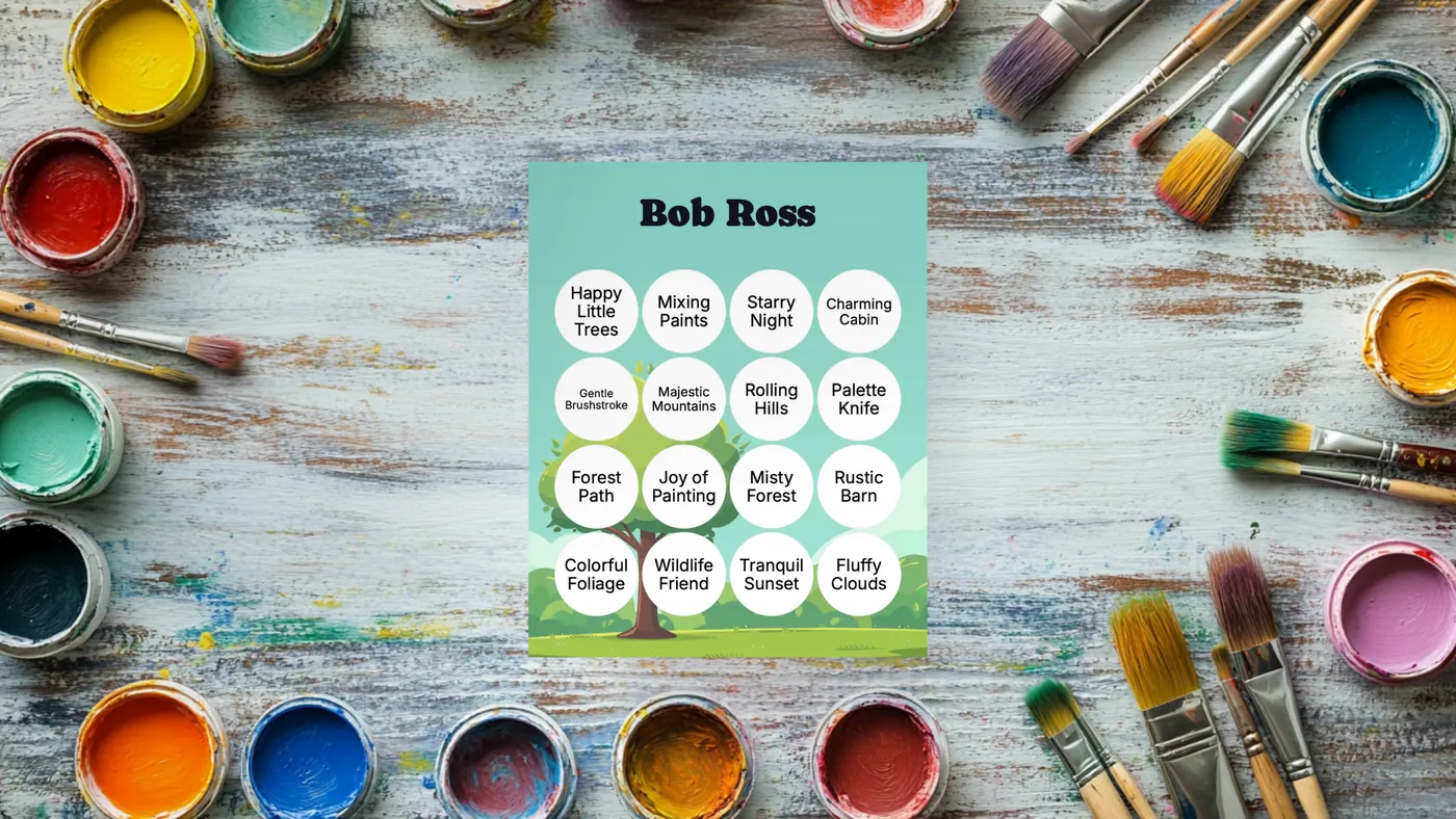 art bingo card
