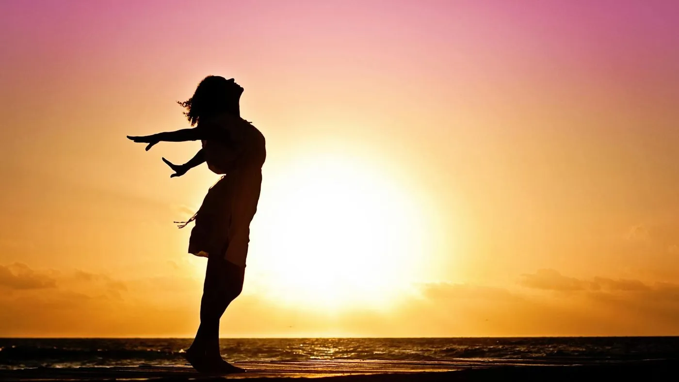 Lady in Beach Silhouette during Daytime Photography