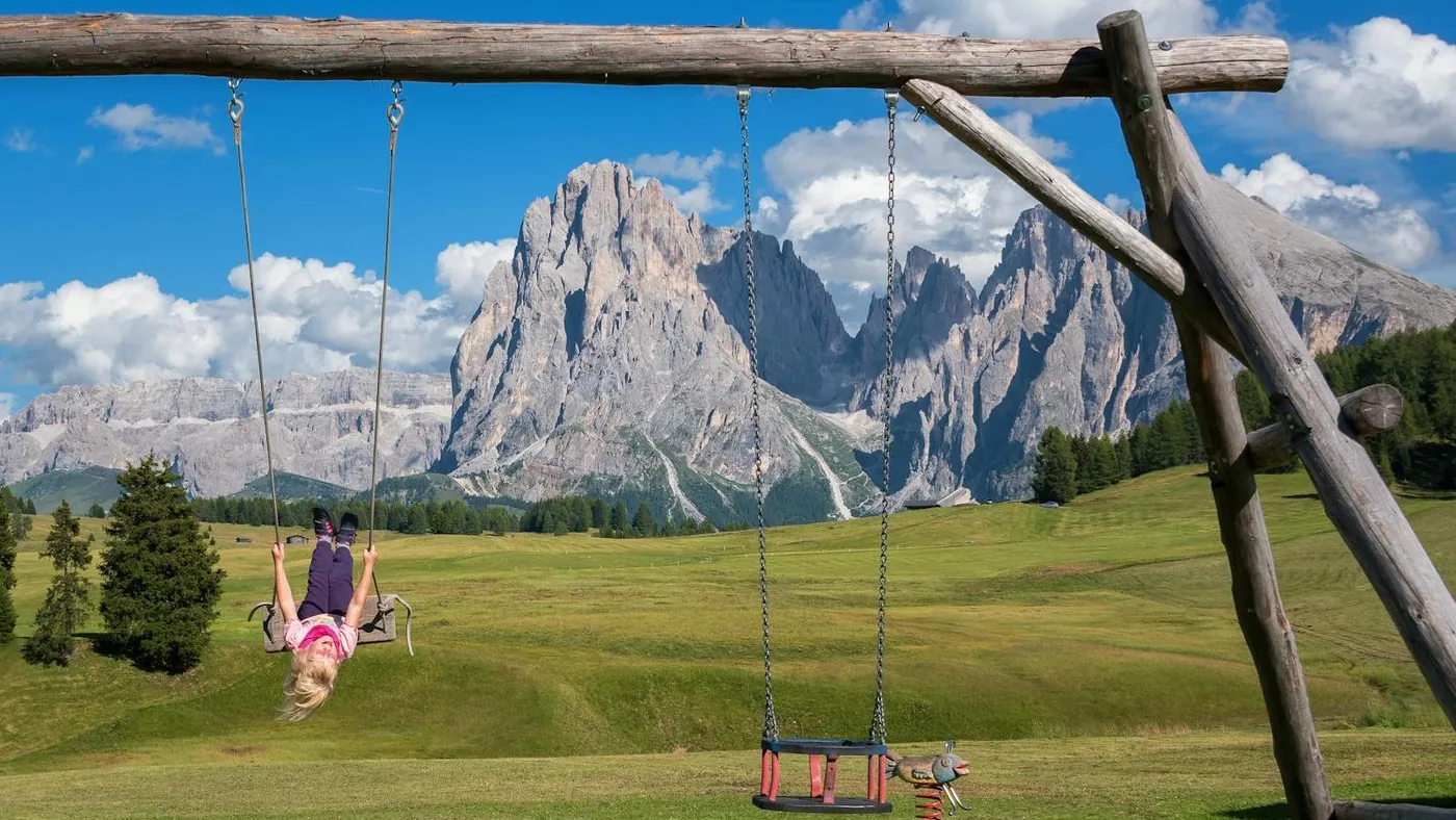 Girl on Swing