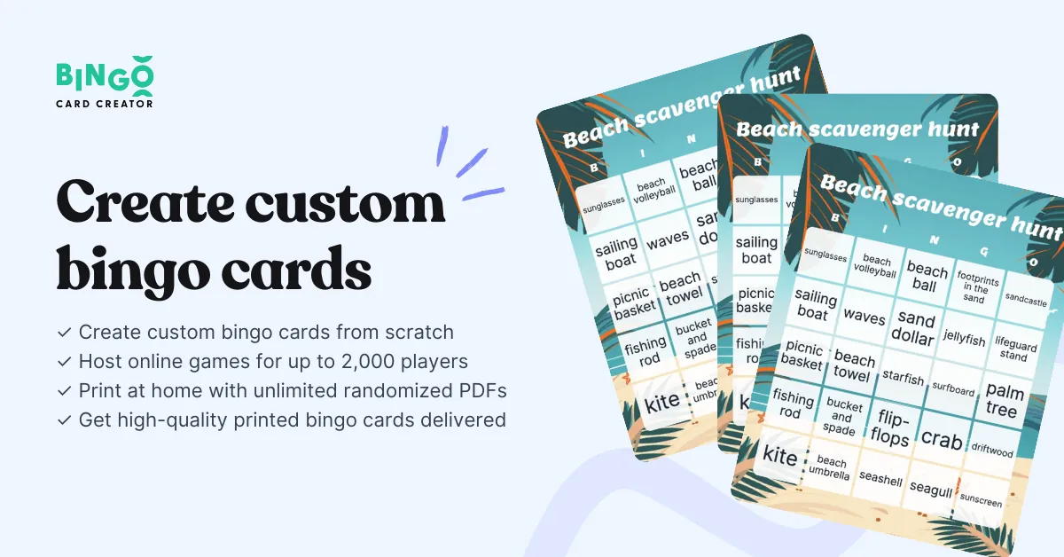 custom bingo cards