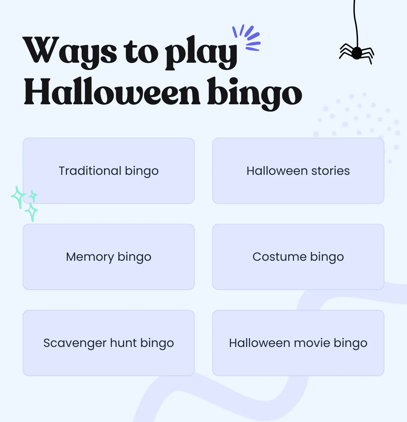 Ways to play Halloween bingo
