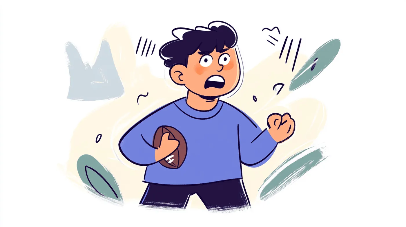 american football illustration