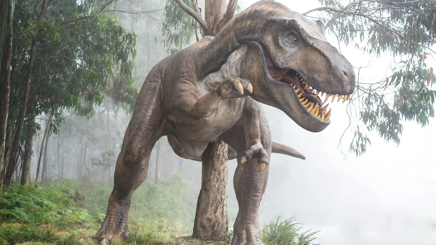 brown dinosaur illustration