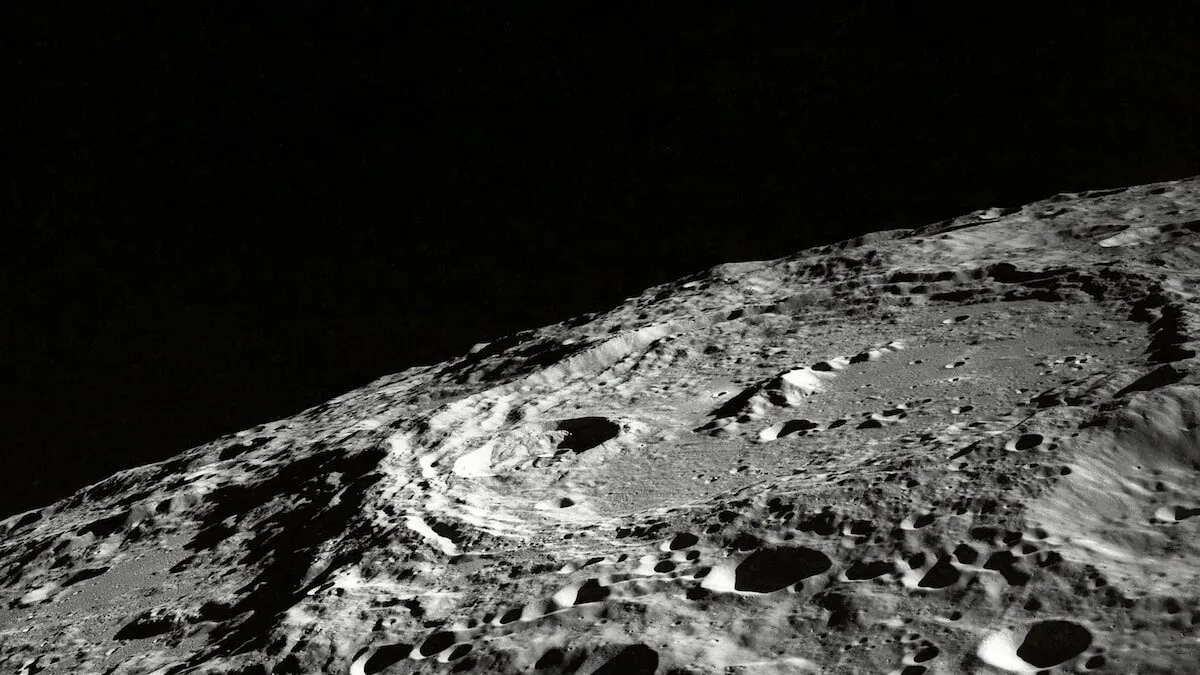 photo of moon surface