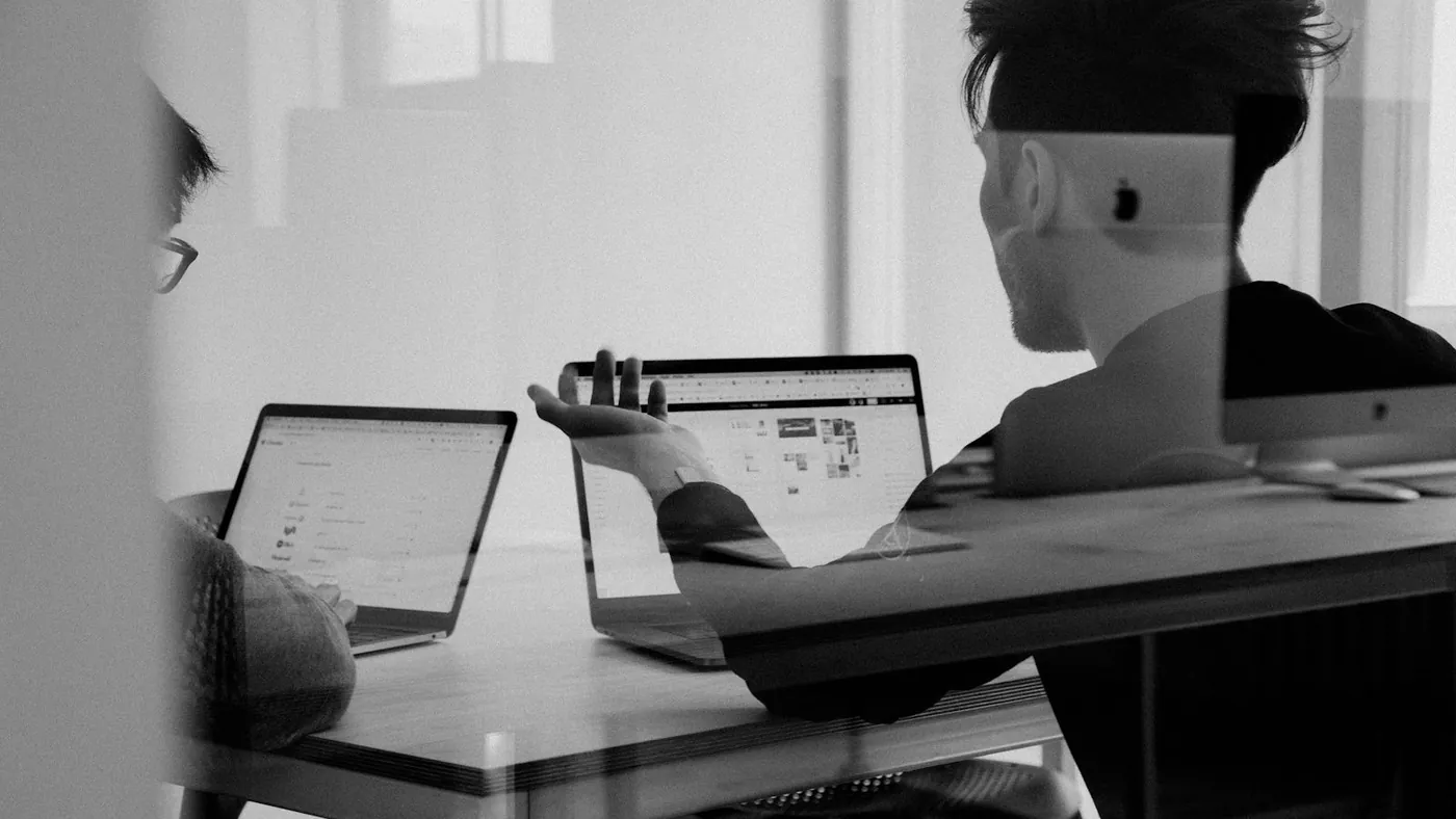 man using MacBook