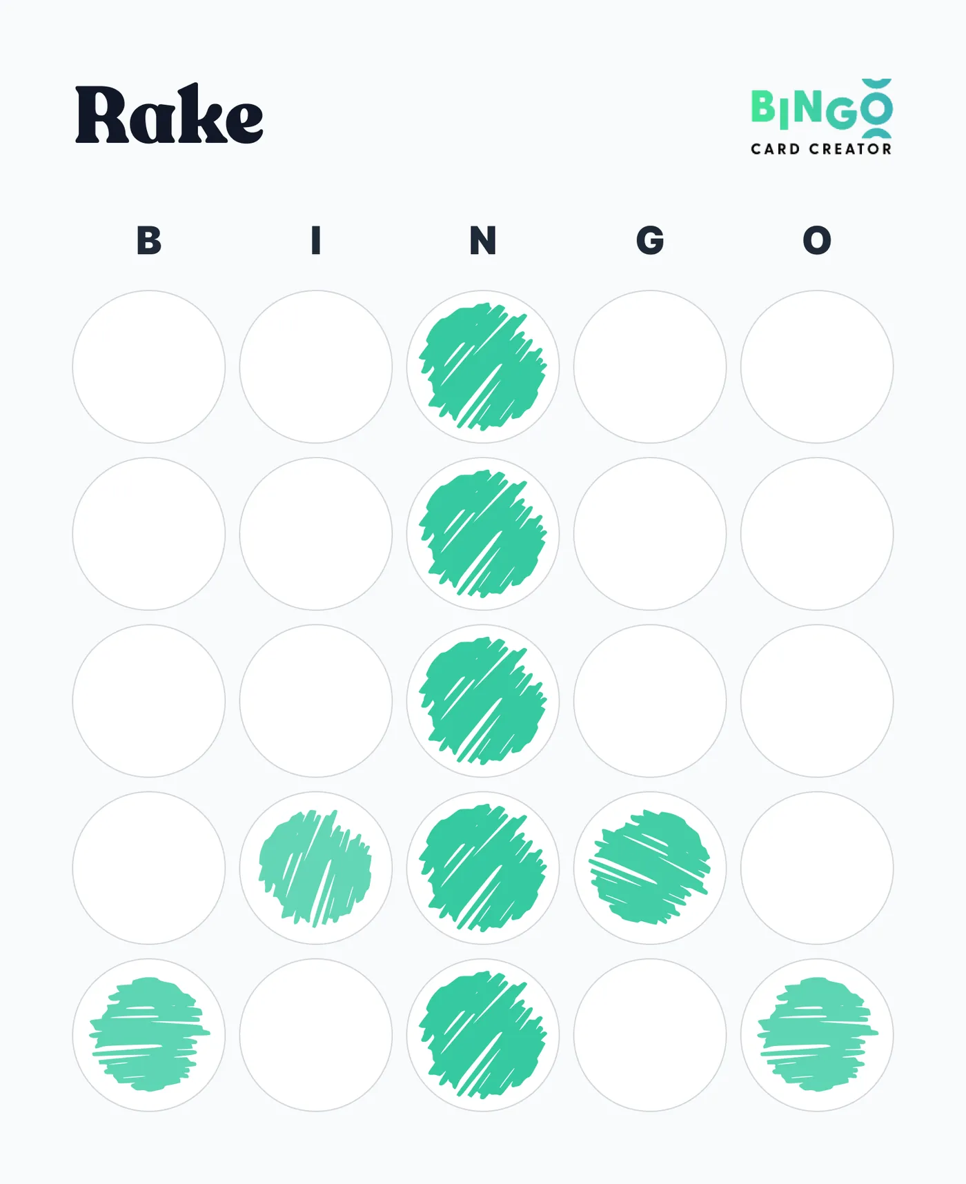 rake pattern
