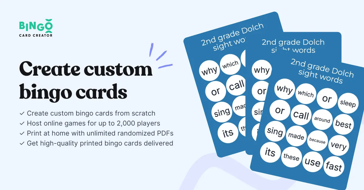 stacked bingo cards
